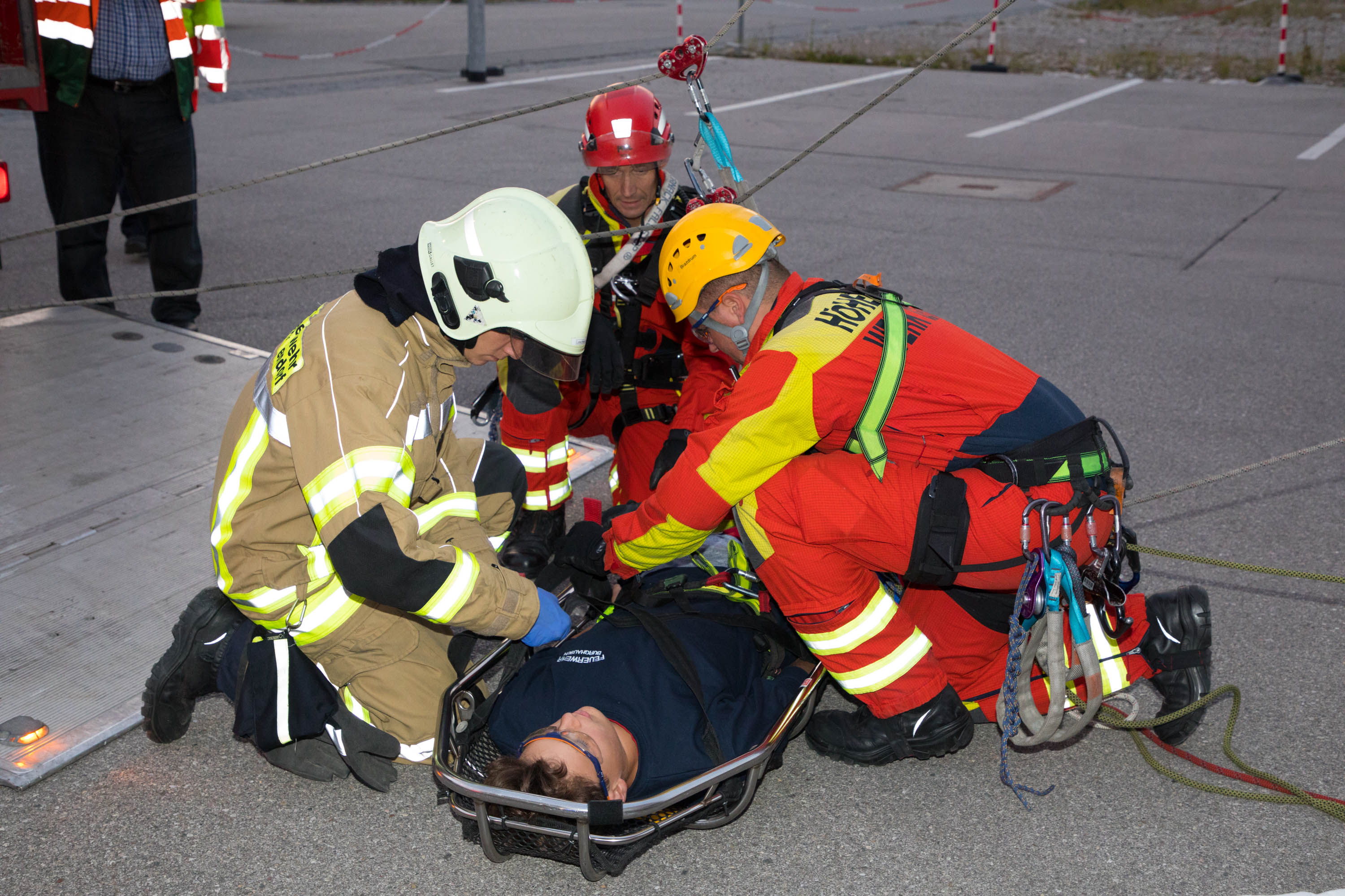 Bild Übund ISG-Werkfeuerwehr im Chemiepark GENDORF