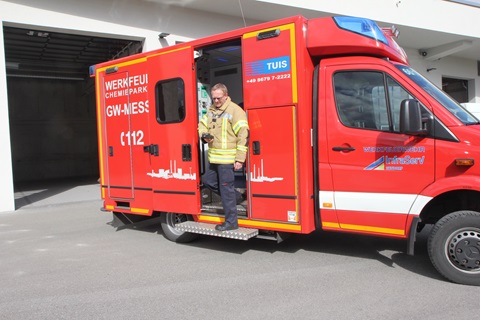 Bild von Herbert Deser, Mitarbeiter des Notfallmanagements der InfraServ Gendorf